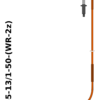 Uziemiacz przenośny jednozaciskowy do szyn płaskich U1-P-5-13/1-50-(WR-2z)