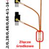 Uziemiacz przenośny trójfazowy podstaw bezpieczników mocy U3-BM123-1,2/0,28/0,48/0,68-4/1-16-(I)(WR-6)